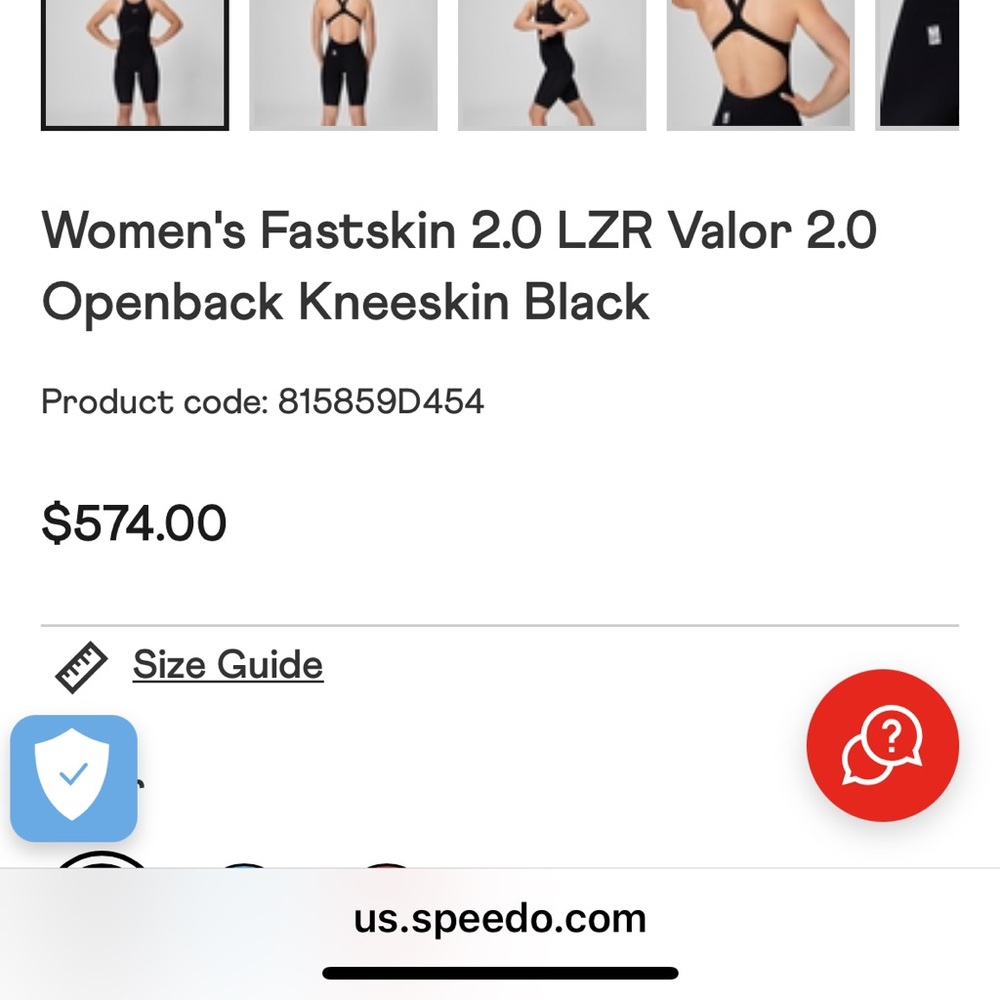 Speedo Black Swimsuit